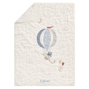 New POTTERY BARN KIDS Hot Air Balloon Toddler Quilt